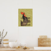 Rooster Steinlen Cocorico French Art Poster (Keuken)