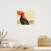 Rooster Steinlen Cocorico French Art Poster (Keuken)