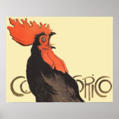 Rooster Steinlen Cocorico French Art Poster (Voorkant)