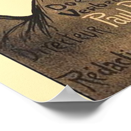 Rooster Steinlen Cocorico French Art Poster (Hoek)