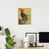 Rooster Steinlen Cocorico French Art Poster (Thuiskantoor)