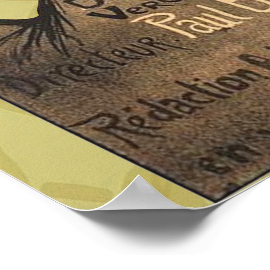 Rooster Steinlen Cocorico French Art Poster (Hoek)