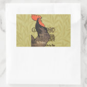 Rooster Steinlen Cocorico French Art Rechthoekige Sticker (Tas)