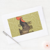 Rooster Steinlen Cocorico French Art Rechthoekige Sticker (Envelop)