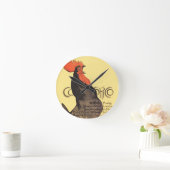 Rooster Steinlen Cocorico French Art Ronde Klok (Huis)
