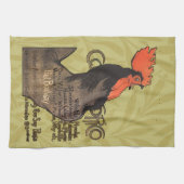 Rooster Steinlen Cocorico French Art Theedoek (Horizontaal)