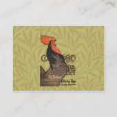Rooster Steinlen Cocorico French Art Visitekaartje (Achterkant)