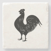  Rooster Stenen Onderzetter (Voorkant)