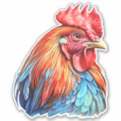 Rooster Sticker (Voorkant)