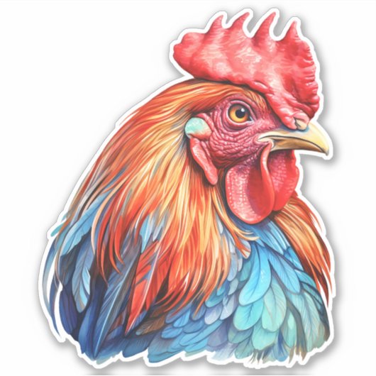 Rooster Sticker (Voorkant)