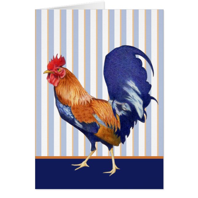 Rooster stripes Card (Voorkant)