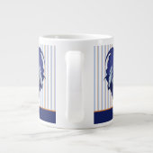 Rooster stripes Jumbo Mok (Achterkant)