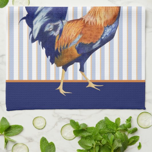 Rooster stripes Kitchen Towel Theedoek (Gevouwen)