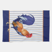 Rooster stripes Kitchen Towel Theedoek (Horizontaal)