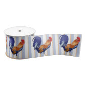 Rooster Stripes Satin Ribbon Satijnen Lint (Spoel)