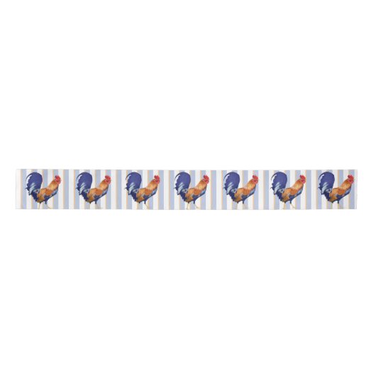 Rooster Stripes Satin Ribbon Satijnen Lint (Voorkant)