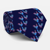 Rooster Stripes Stropdas (Opgerold)
