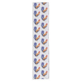 Rooster Stripes Table Runner Korte Tafelloper (Voorkant)
