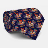 ROOSTER STROPDAS door SHARON SHARPE (Opgerold)