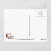 Rooster Strut Briefkaart (Achterkant)