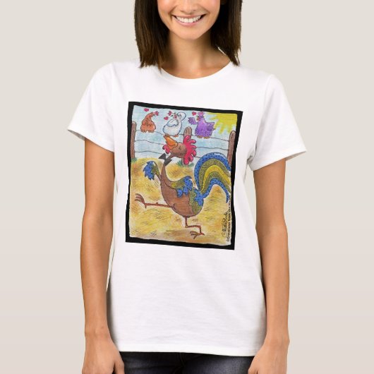 Rooster Strut T-shirt (Voorkant)
