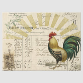 Rooster Sunrise Ephemera ontkoppeling Tissue Tissuepapier
