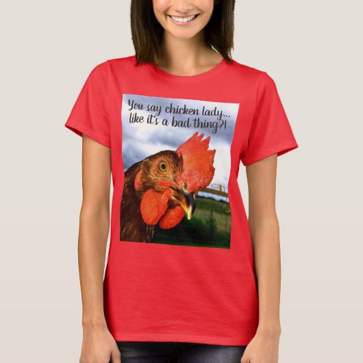 Rooster t-shirt voor vrouwen (Voorkant)