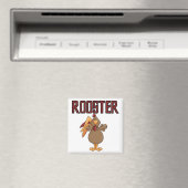 Rooster T-shirts en cadeautjes Magneet (Insitu (Vaatwasser))