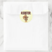 Rooster T-shirts en cadeautjes Ronde Sticker (Tas)