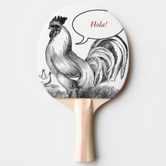  rooster tafeltennisbatje (Voorkant)