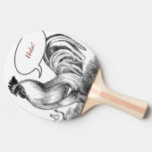  rooster tafeltennisbatje (Zijkant)