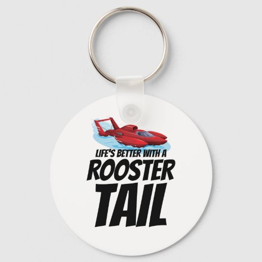 Rooster Tail Rumble: Hydroplane Racing Fun Sleutelhanger (Voorkant)