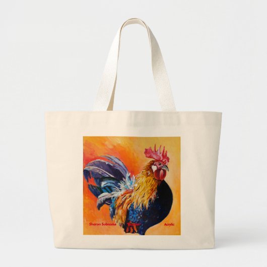 Rooster-Tas Grote Tote Bag (Voorkant)