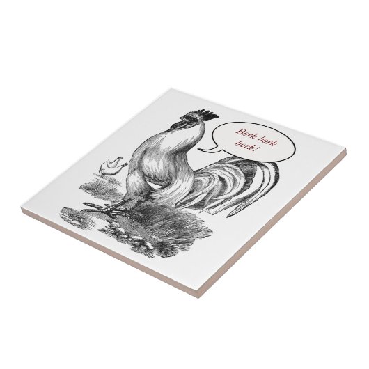 rooster tegeltje (Zijkant)