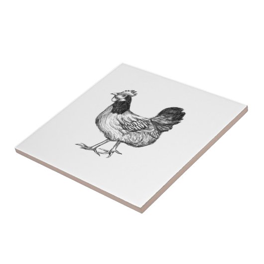  Rooster Tegeltje (Zijkant)