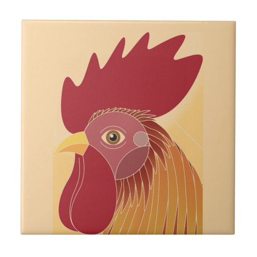 Rooster Tegeltje (Voorkant)