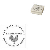 Rooster Tekening Lithografie #1 Rubberstempel (Gestempeld)