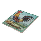 Rooster Tile Mural Tegeltje (Zijkant)
