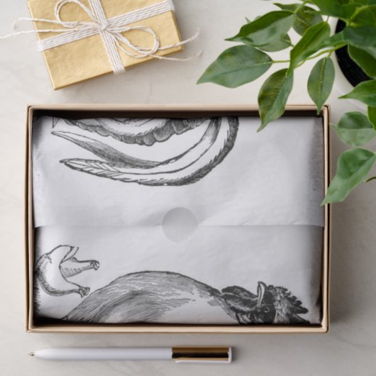 rooster tissuepapier (Geschenk)