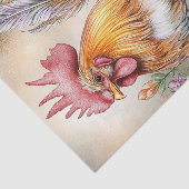 Rooster Tissuepapier (Detail)