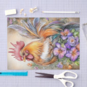 Rooster Tissuepapier (Craft)