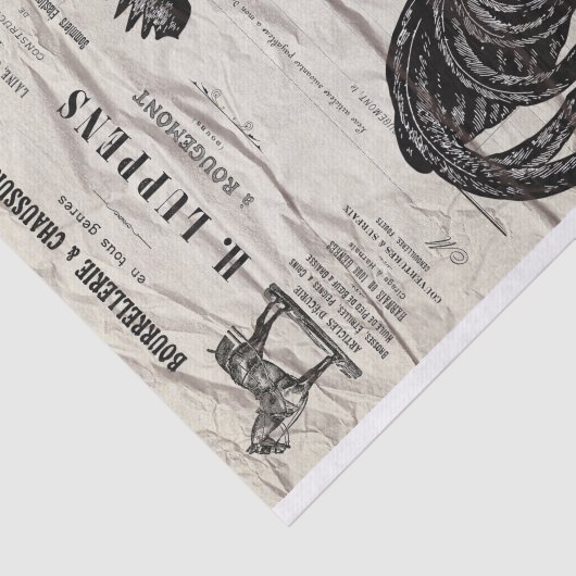 Rooster Tissuepapier (Detail)