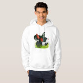 Rooster Trio met lange staart Hoodie (Voorkant volledig)