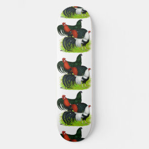 Rooster Trio met lange staart Skateboard