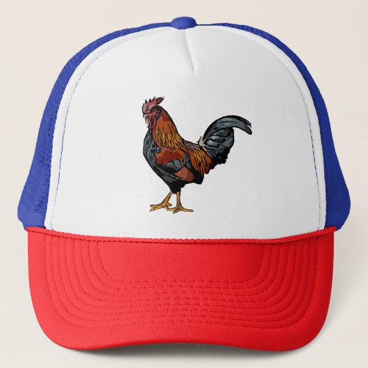 Rooster Trucker Hoed Trucker Pet (Voorkant)