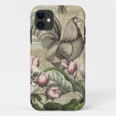 Rooster Tuin Bloem Vlinder Kunst Case-Mate iPhone Case (Achterkant)