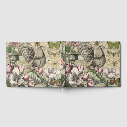 Rooster Tuin Bloem Vlinder Kunst Gastenboek (Volledig)