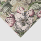 Rooster Tuin Bloem Vlinder Kunst Tissuepapier (Detail)