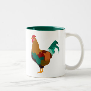 Rooster Tweekleurige Koffiemok
