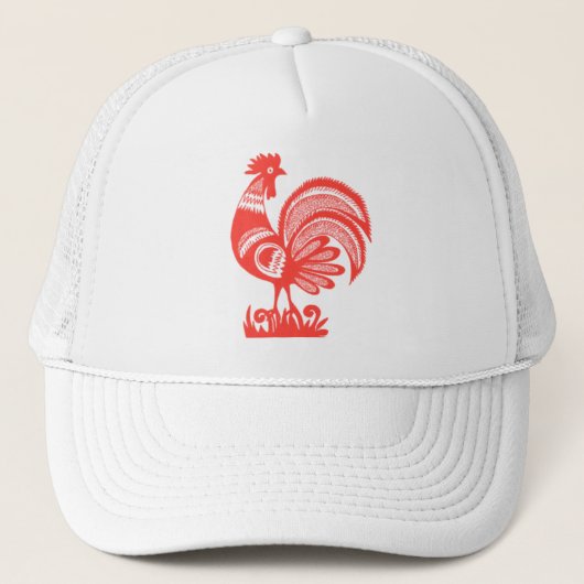 Rooster uit de jaren 1950 trucker pet (Voorkant)